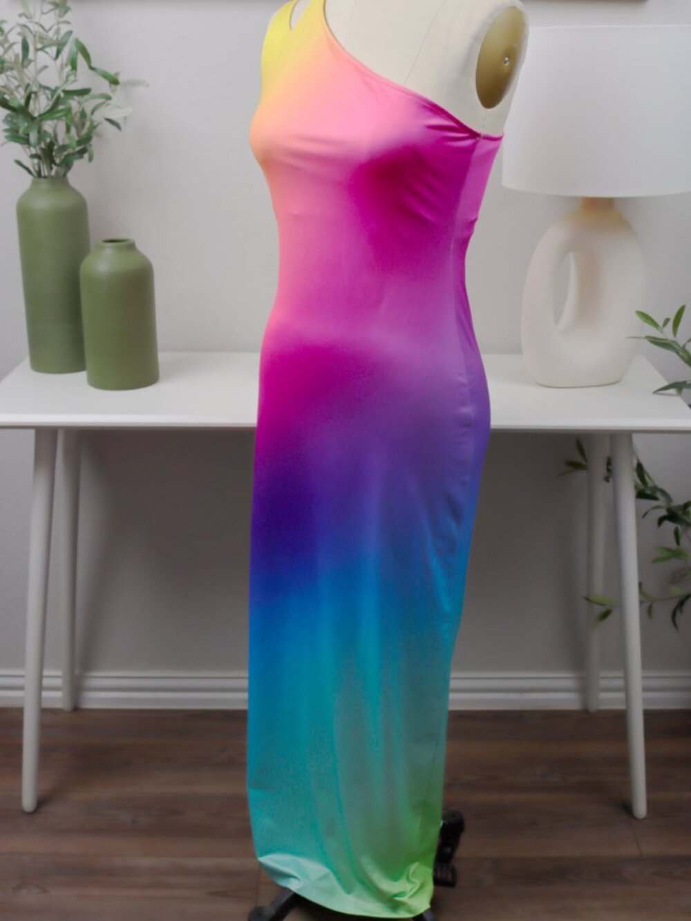 Elysia Multi One Shoulder Dress - Finesse - Picture 3 of 8